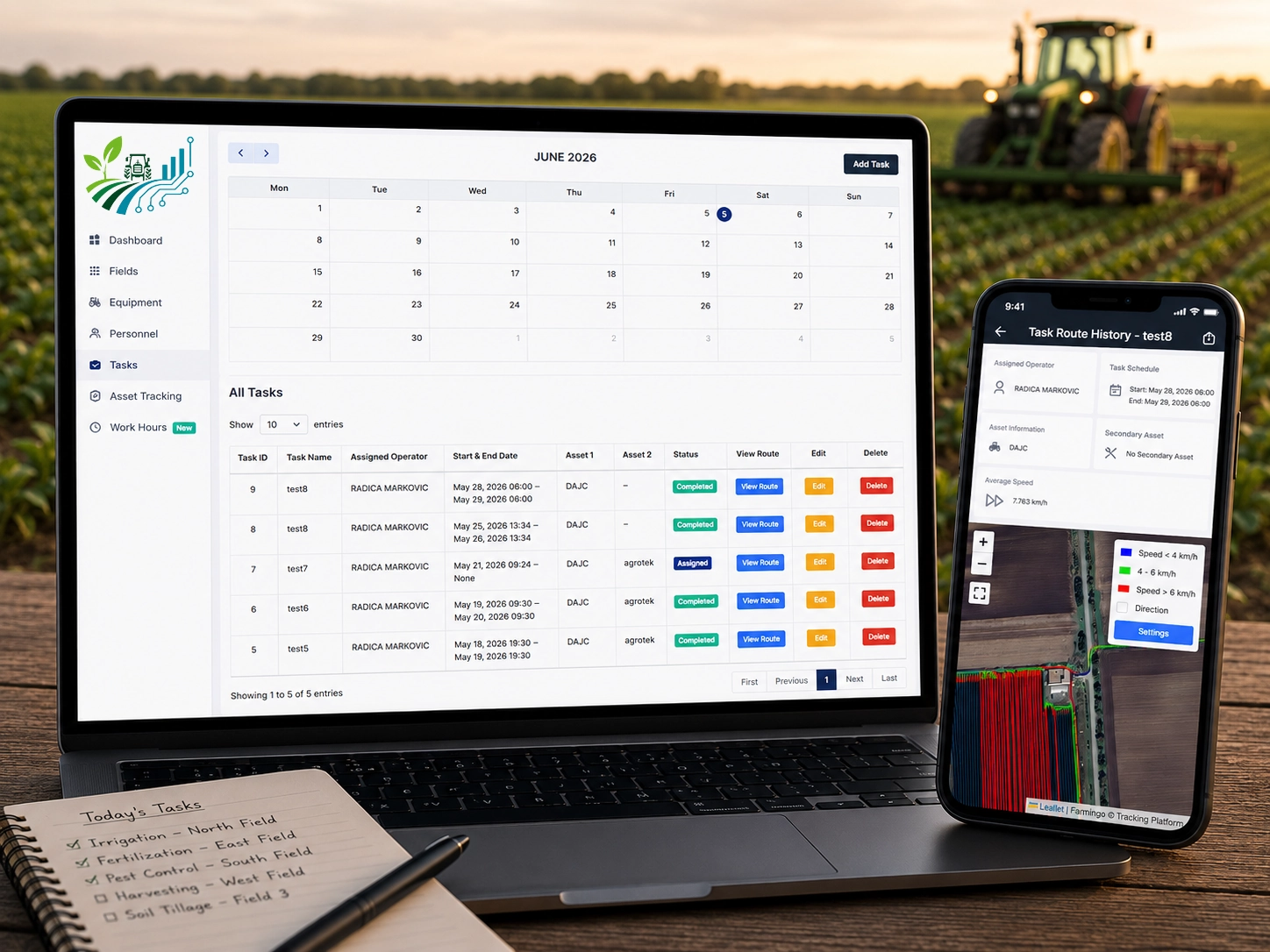 Assign, monitor and coordinate daily field operations from a single platform.